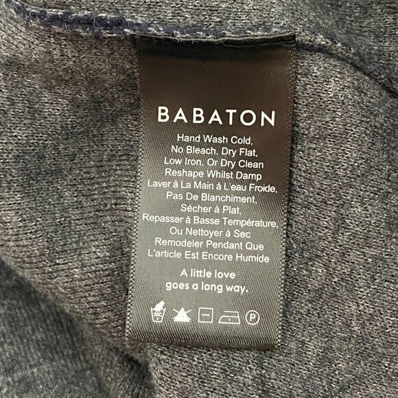 Aritzia Babaton Lance Wool Linen Blend Duster Cardigan Navy - Picture 9 of 11